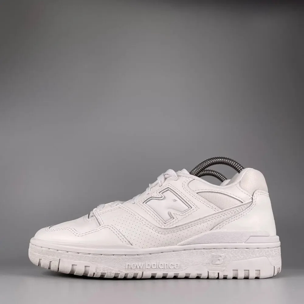 New Balance 550 Women's Size 8 Triple White Casual Sneakers Athletic Shoes EUC